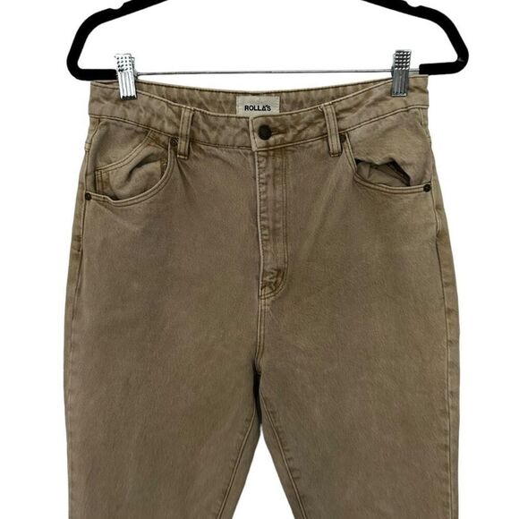 Rolla's Dusters High Rise Slim Tan Womens Jeans Size 29 AU 11 Classic Neutral - Picture 2 of 10